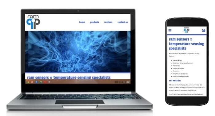 RAM Sensors, Inc. Responsive Website Redesign from Alt Media Studios