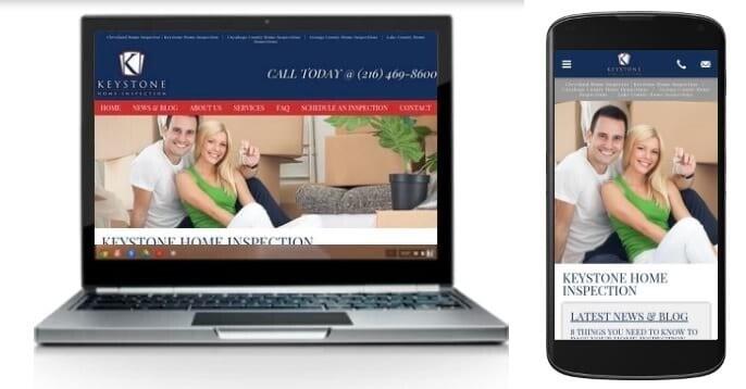 Keystone Home Inspection Website Responsive Redesign