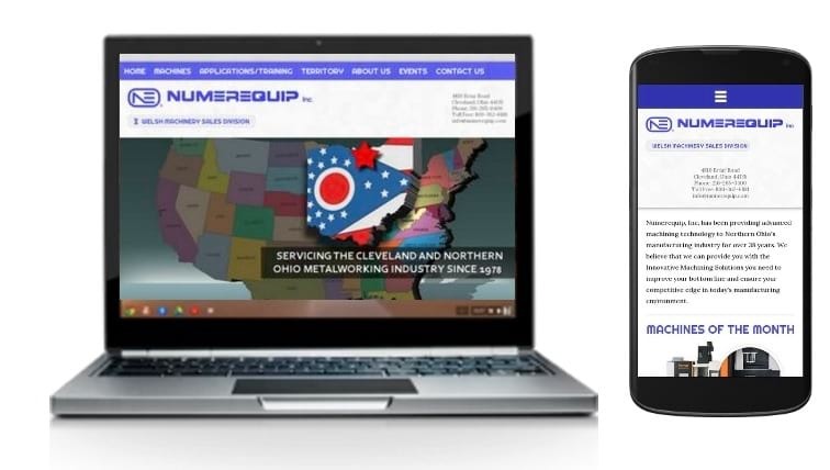 Numerequip, Inc. Responsive Website | Alt Media Studios