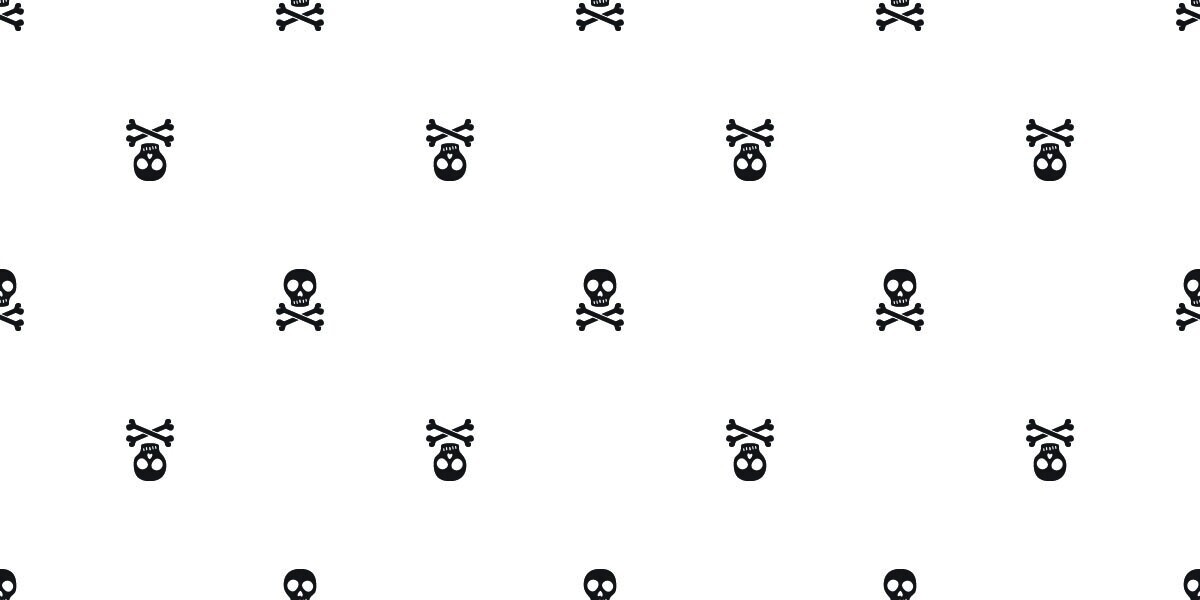 Pattern of small skulls