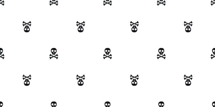 Pattern of small skulls