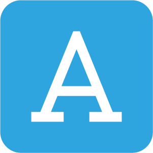 legible text icon