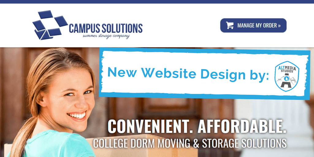 Custom affordable website for Go Campus Solutions by Alt Media Studios in Cleveland!