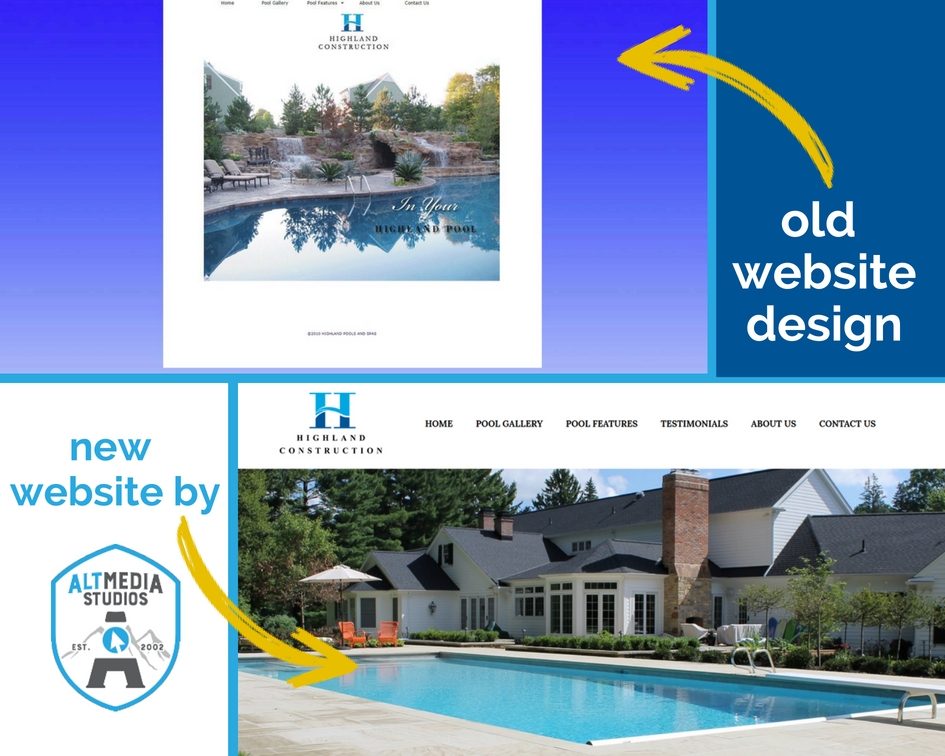 Highland Construction Website Redesign